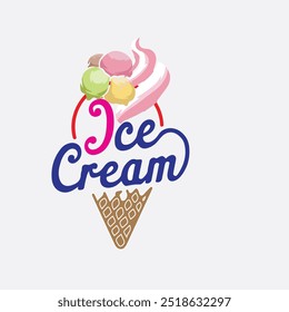 ICE CREM LOGO AND MODREN LOGO DESIGN