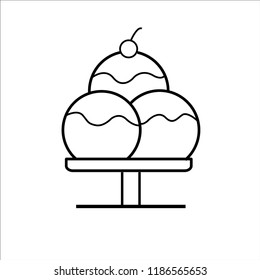 ice creme icon outline