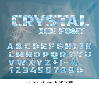 Ice crystal font.