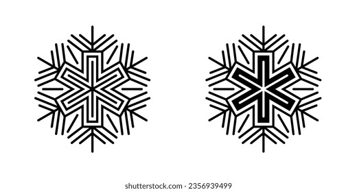 Ice Crystal icono gráfico vectorial