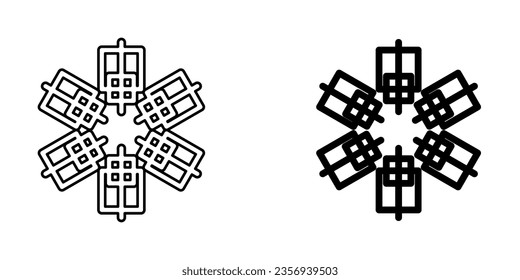 Ice Crystal icono gráfico vectorial