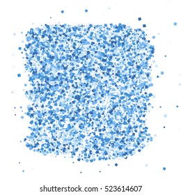 Ice crystal isolated on white background. Snow abstract particles. Vector illustration,eps 10.