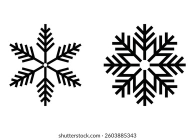 Ice Crystal Logo Unique Snowflake Icon Design
