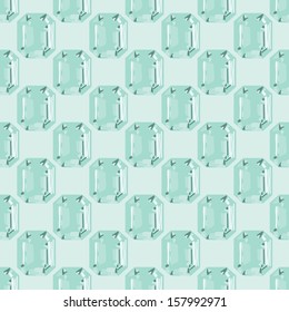 ice crystal seamless winter gemstone pattern
