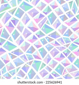 Ice crystal with sparkles seamless light pattern