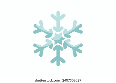 Ice Crystal Winter Sticker Design
