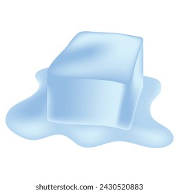 ice cube 3d render graphic