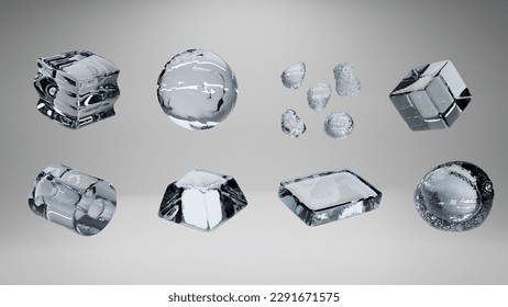 ice cube clear ice for cutout