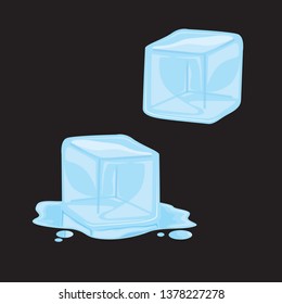 Ice Cube Clip Art Vector Illustration