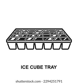 Icono de cóctel de cubo de hielo aislado en ilustración vectorial de fondo.