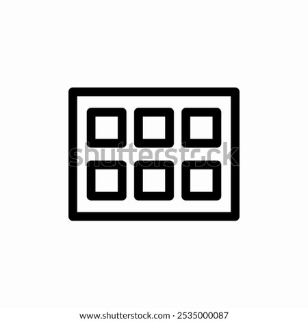 ice cube forms icon sign vector