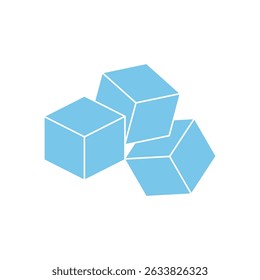 ice cube icon vector design template