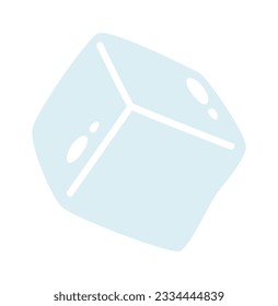 Ice Icono de cubo Ice Ilustración vectorial