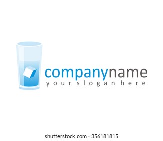 ice cube logo icon vector illustration