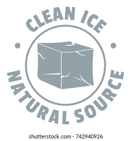 Ice cube logo. Simple illustration of ice cube vector logo for web