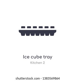 ice cube tray icon. isolated ice cube tray icon vector illustration from kitchen 2 collection. editable sing symbol can be use for web site and mobile app