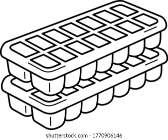 Ice Tray Royalty Free Stock SVG Vector and Clip Art