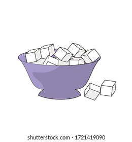 ice cube vector design in bowl. cool and freeze