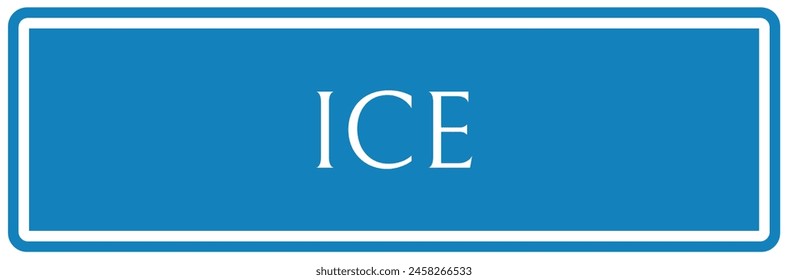 Ice cube way finding direction sign