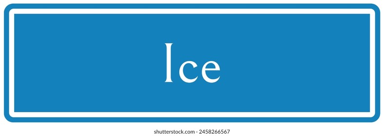 Ice cube way finding direction sign