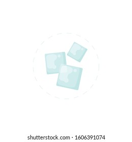 ice cubes clipart flat icon on white background. ice cubes clipart flat icon on white background. ice cubes clipart flat icon on white background. 