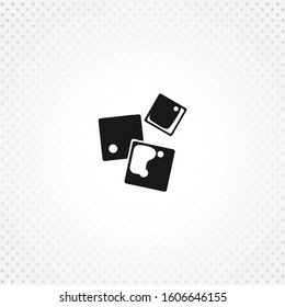 ice cubes icon on white background