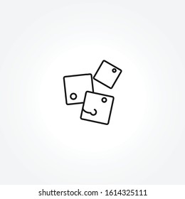 ice cubes icon on white background