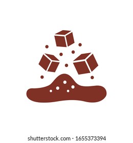 ice cubes silhouette style icon vector illustration design