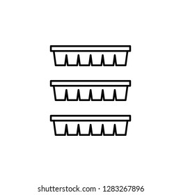 ice cubes trays icon. Element of kitchen utensils icon for mobile concept and web apps. Detailed ice cubes trays icon can be used for web and mobile