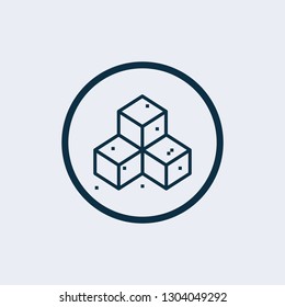 ice cubes trays icon. Element of kitchen utensils icon for mobile concept and web apps. Detailed ice cubes trays icon can be used for web and mobile - Vector