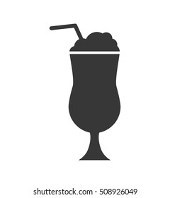 ice cup beverage isolated icon vector illustration design