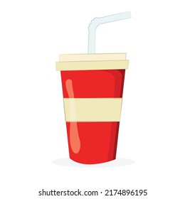 ice cup drink illustration vector