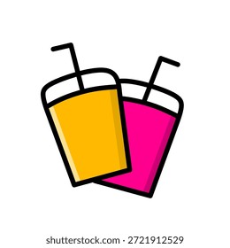 Icono de la Imagen de la bebida de la taza de hielo