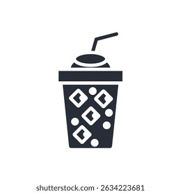 ice cup ícone coleção .design estilo com fundo