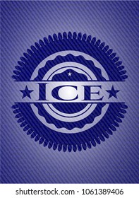 Ice with denim texture
