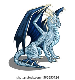 Ice dragon - vector illustrations