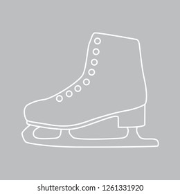 ice figure skate icon- vector illustration