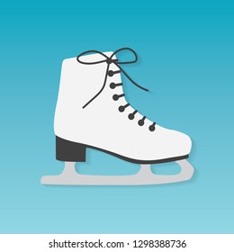 ice figure skate icon- vector illustration