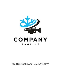 Ice film Logo Icon vector
