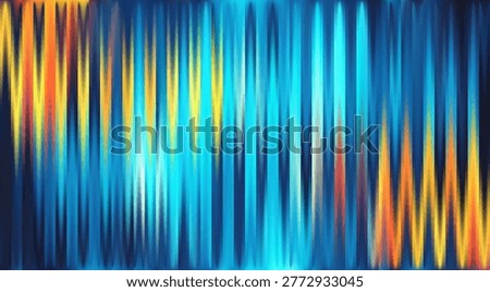 Ice fire bg. Red and blue ribbed glass background. Cold and heat abstract tech design. Cool and flame fluted wallpaper. Vector illustration EPS 10.