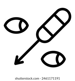 Ice fishing bobber icon outline vector. Winter lake. Ice hole