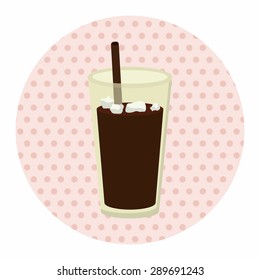 ice floating coffee theme elements