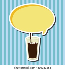 ice floating coffee theme elements