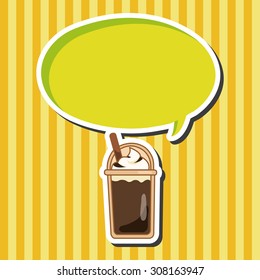 ice floating coffee theme elements