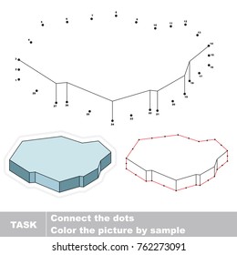 Ice Floe. Dot to dot educational game for kids.