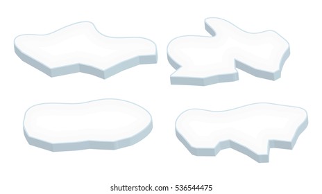 ice floe vector symbol icon design. Beautiful illustration isolated on white background
