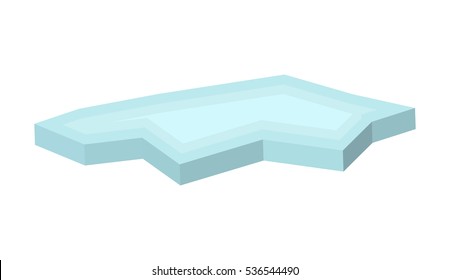 ice floe vector symbol icon design. Beautiful illustration isolated on white background