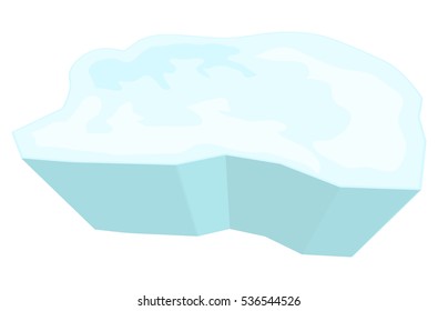 ice floe vector symbol icon design. Beautiful illustration isolated on white background
