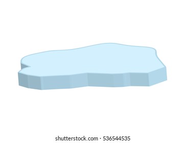 ice floe vector symbol icon design. Beautiful illustration isolated on white background