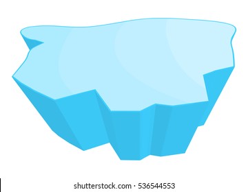 ice floe vector symbol icon design. Beautiful illustration isolated on white background